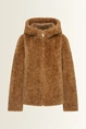 Kort keerbaar jack met faux fur en suedine look MAURA