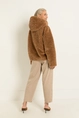 Kort keerbaar jack met faux fur en suedine look MAURA