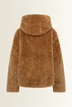 Kort keerbaar jack met faux fur en suedine look MAURA