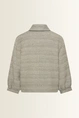 Kort tweed jasje met pofmouwen