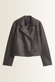 Korte blazer met matte leerlook Neala Someday