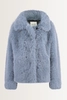 Korte jas van zachte faux fur MAURA