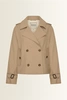 Korte trenchcoat met dubbele knopenrij Maura