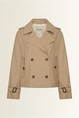 Korte trenchcoat met dubbele knopenrij Maura