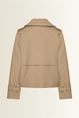 Korte trenchcoat met dubbele knopenrij Maura