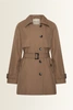 Korte trenchcoat met stormflap Maura