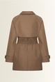 Korte trenchcoat met stormflap Maura