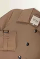Korte trenchcoat met stormflap Maura