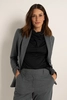 Krijtstreepblazer met steentjes