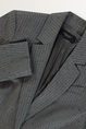Krijtstreepblazer met steentjes