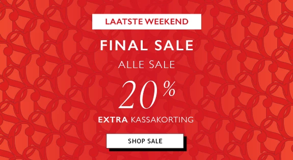Laatste weekend final sale +20% extra kassakorting