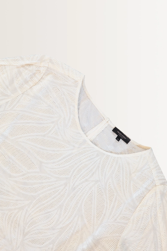 Lace-look blouse bladpatroon