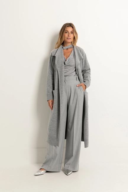 Lang vest met ceintuur
