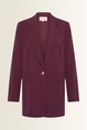 Lange blazer in viscosemix