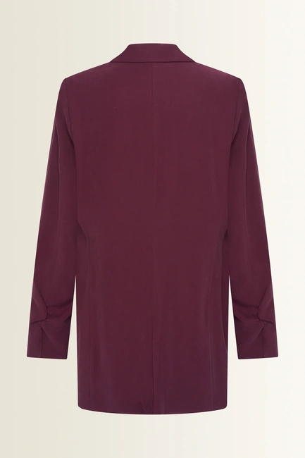 Lange blazer in viscosemix