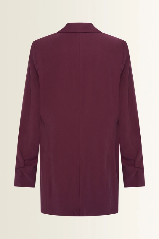 Lange blazer in viscosemix