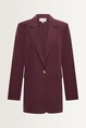 Lange blazer met klassieke snit