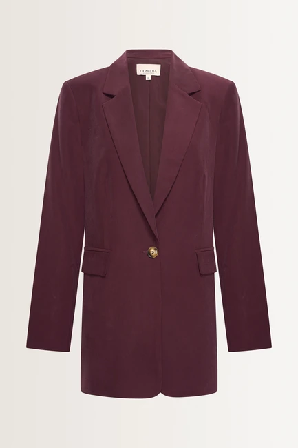 Lange blazer met klassieke snit