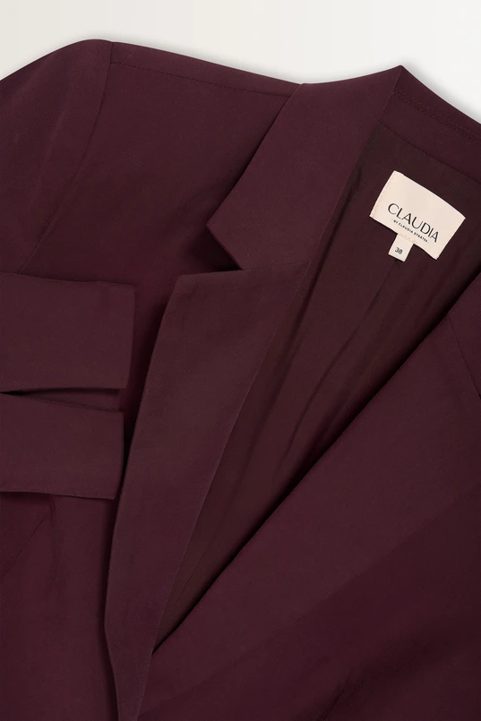Lange blazer met klassieke snit