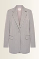 Lange blazer met krijtstreep