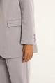 Lange blazer met krijtstreep
