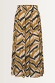 Lange rok met grafische print