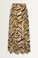 Lange rok met grafische print