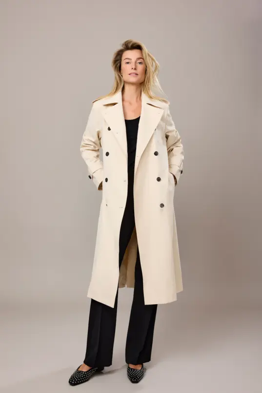 Lange trenchcoat MAURA