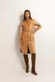 Leatherlook blousejurk