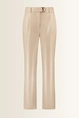 Leerlook broek met ceintuur