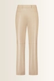 Leerlook broek met ceintuur