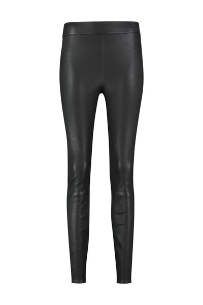 Legging van stretch leer
