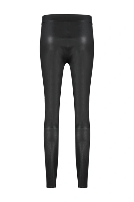 Legging van stretch leer