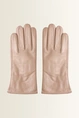 Leren handschoenen met elastische pols