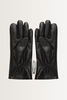 Leren handschoenen met rits