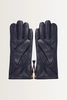 Leren handschoenen met rits