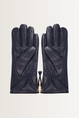 Leren handschoenen met rits