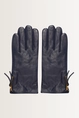 Leren handschoenen met rits