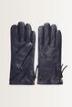 Leren handschoenen met rits