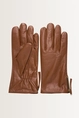Leren handschoenen met rits
