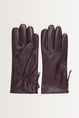 Leren handschoenen met rits