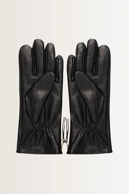 Leren handschoenen met rits
