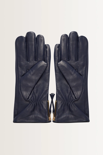 Leren handschoenen met rits