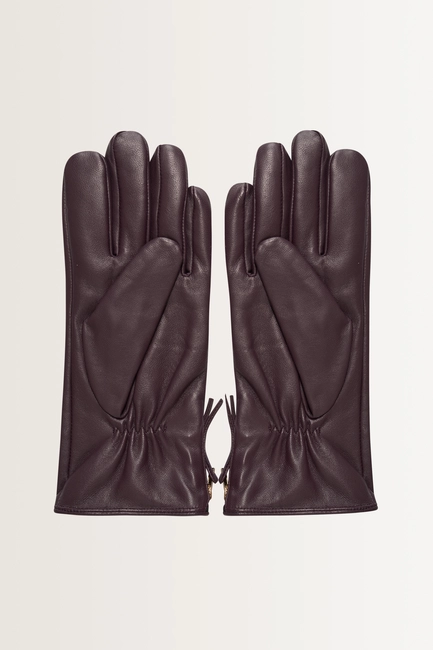 Leren handschoenen met rits