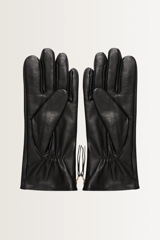 Leren handschoenen met rits
