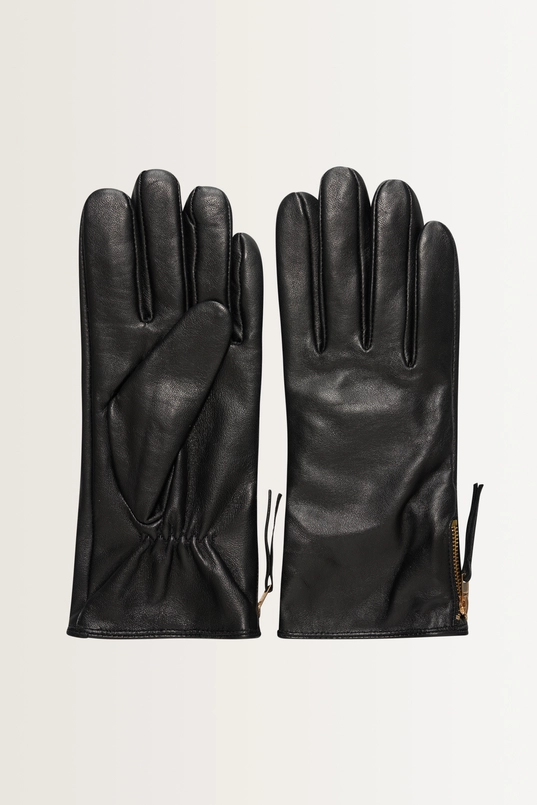 Leren handschoenen met rits