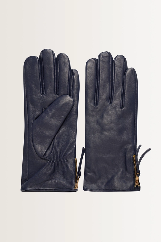 Leren handschoenen met rits