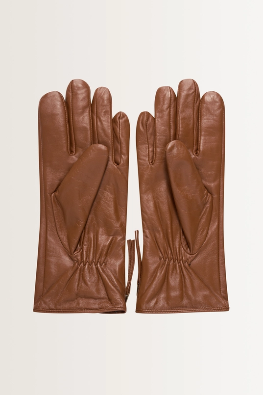 Leren handschoenen met rits