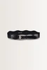 Leren riem met golvend patroon