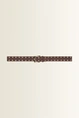 Leren riem met ronde studs